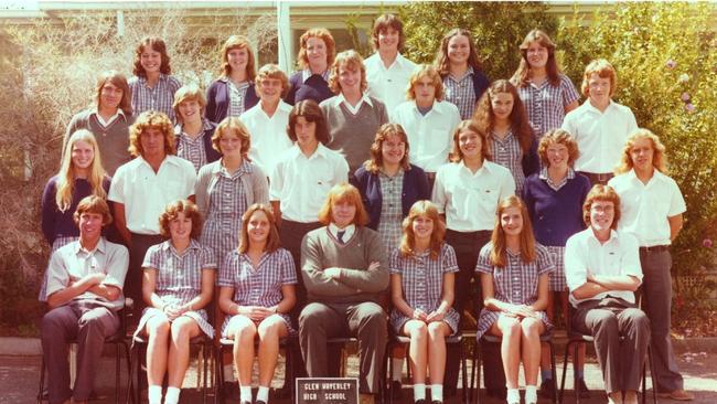 The year 12 class from Glen Waverley High School in 1977.