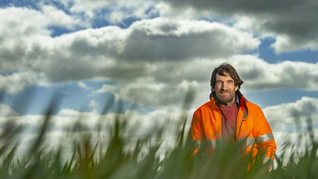 Better year: Timmering hay grower Alex Peacock expects improved yields.