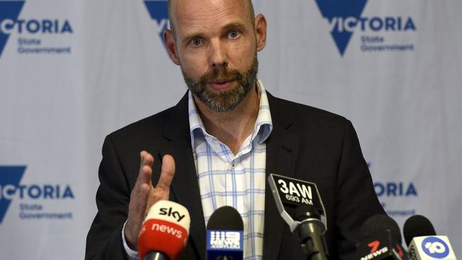 Victoria's Covid-19 commander, Jeroen Weimar, revealed the alarming breach. Picture: Andrew Henshaw / NCA NewsWire