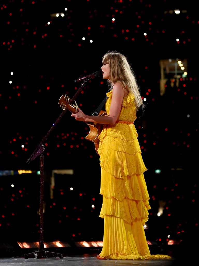 Swift goes through many costume changes every night as part of her routine. Picture: Graham Denholm/TAS24/Getty Images for TAS Rights Management