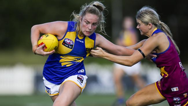 Aisling McCarthy and the expansion Eagles tried hard, but Brisbane was too good in the end. Picture: Getty Images