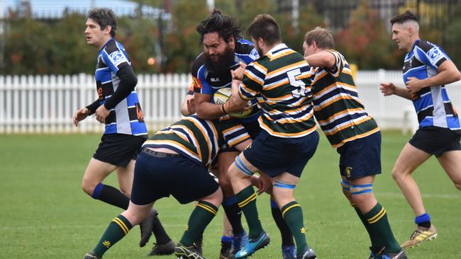 Far North Coast second rower Will Aisake playing for the Dolphins at the NSW Country rugby union championships last year. The championships this year have been cancelled. Photo Vicki Kerry