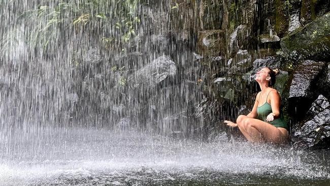 Photos from Millaa Millaa Falls snapped on Wednesday show water beginning to clear up after heavy rain earlier this month. Picture: mattiundnikiontour via Instagram