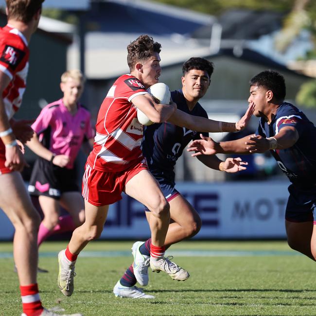 Langer Trophy schoolboy rugby league grand final between Palm Beach Currumbin SHS and Ipswich SHS. Picture: Nigel Hallett