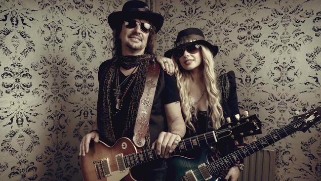 Richie Sambora and Orianthi will tour Australia together next month. Pic: Tim Tronckoe.