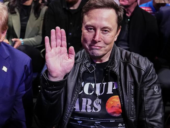 NEW YORK, NEW YORK - NOVEMBER 16: President-elect Donald Trump and Elon Musk pose for a photo during the UFC 309 event at Madison Square Garden on November 16, 2024 in New York City. (Photo by Jeff Bottari/Zuffa LLC)