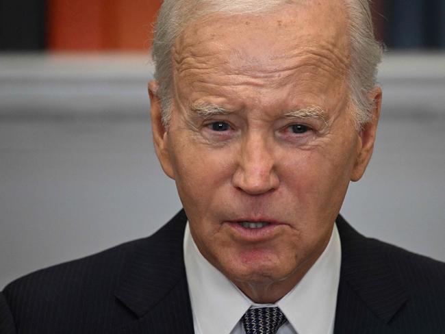 US President Joe Biden speaks about the US Supreme Court's decision overruling student debt forgiveness, in the Roosevelt Room of the White House in Washington, DC, on June 30, 2023. The court said Biden had overstepped his powers in cancelling more than $400 billion in debt, in an effort to alleviate the financial burden of education that hangs over many Americans decades after they finished their studies. (Photo by Jim WATSON / AFP)