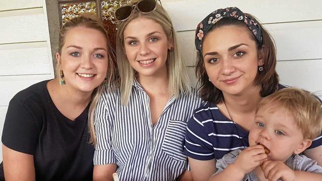 The Janes girls with baby Leo. Picture: contributed