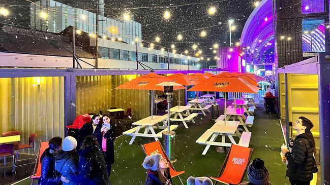 Grazeland’s Winter Wonderland will transport visitors with magical snow.