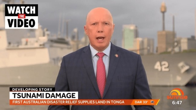 First Australian disaster relief supplies land in Tonga (Sunrise)