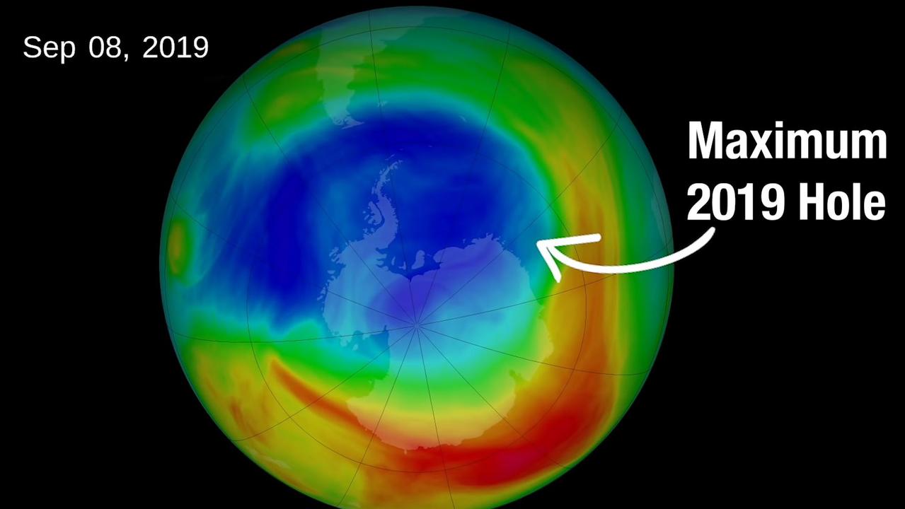 NASA reveals hole in ozone layer above Antarctica smallest ever