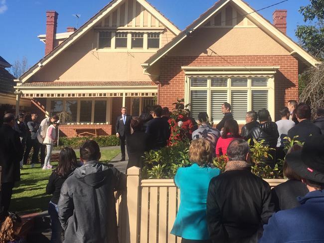 Auction at 26 Edward St, Kew- for Herald Sun real estate. Picture: National Property Buyers