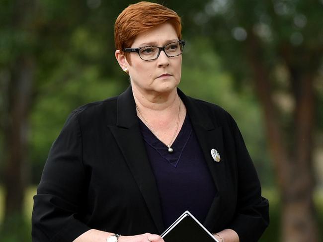 Foreign Affairs Minister Marise Payne. Picture: AAP