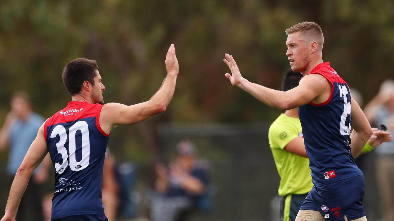 Reigning premier Melbourne is not surprisingly Mick McGuane’s top-ranked team. Picture: Getty Images