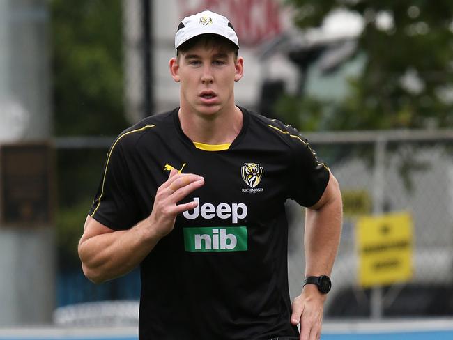 Tom Lynch at Richmond’s pre-season training.