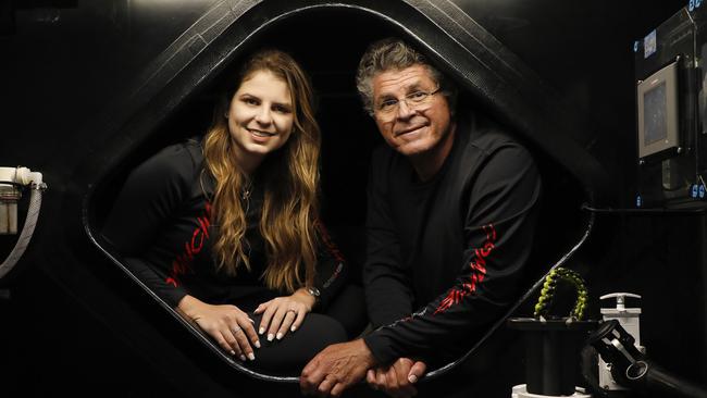 Jim Cooney with his daughter Julia. The pair will also be joined by his wife Samantha and son James in this year’s Sydney to Hobart.