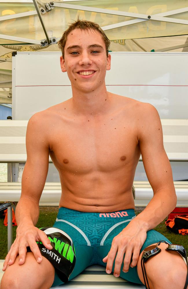 James Smith at the 2023 Country Swimming Championships at Parap Pool, Darwin. Picture: Pema Tamang Pakhrin.