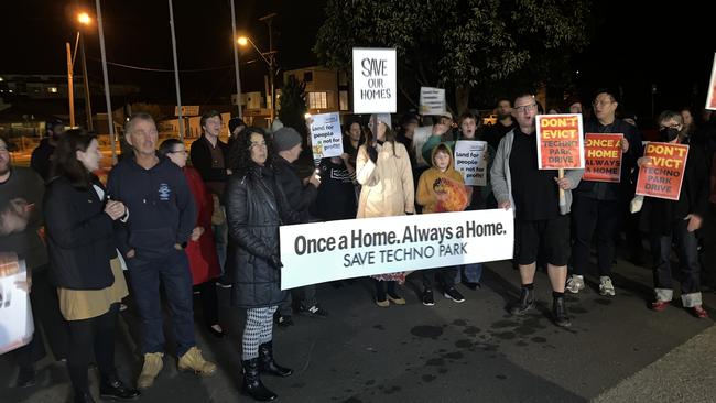 Techno Park Drive residents are dismayed following shock eviction notices from Hobsons Bay Council. Picture: Nilsson Jones