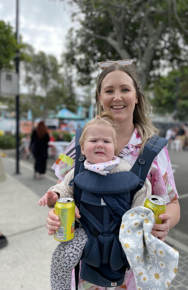 Alisson with her daughter. Picture: Asa Andersen.