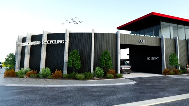 Plans have been lodged for a two-storey recycling centre. Picture: Anthony Cirocco Design