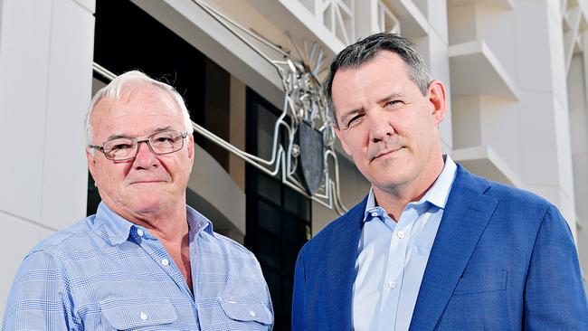 Opposition Leader Gary Higgins and Chief Minister Michael Gunner ... the Federal election results show Mr Higgins is in danger of losing his own seat in the next Territory election