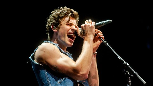 Shawn Mendes’ global dominance was on display during his first concert in Melbourne. Picture: Duncan Barnes