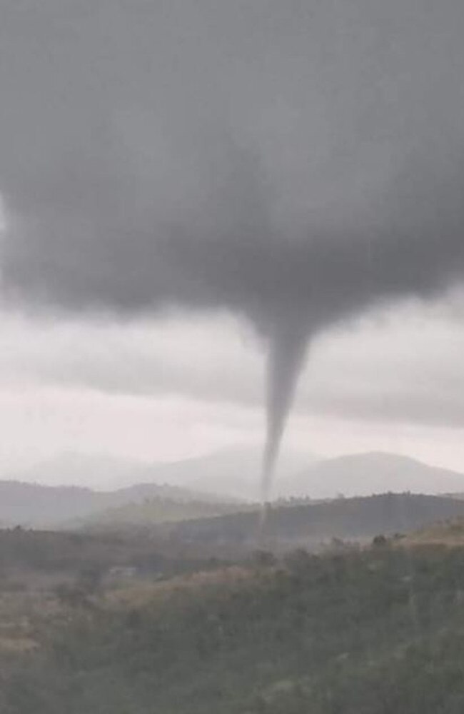 A tornado at Bracewell near Gladstone. Picture: Michelle Wheatcroft