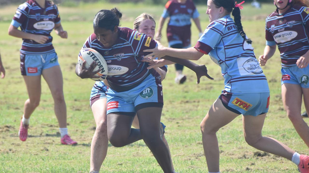 CQ Capras under-17 girls intra-squad trial game at Kettle Park, Rockhampton, on January 19, 2025.