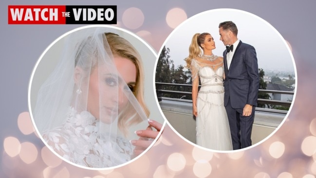 See Paris Hilton's wedding dress and three reception looks