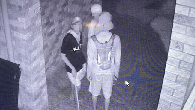 A Gordonvale resident's cameras picked up a group of youths allegedly attempting to break into his house.