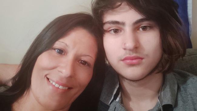 Fifteen-year-old Tyrone, pictured with his mother, Carolyn Woxvold, died from a heroin overdose.