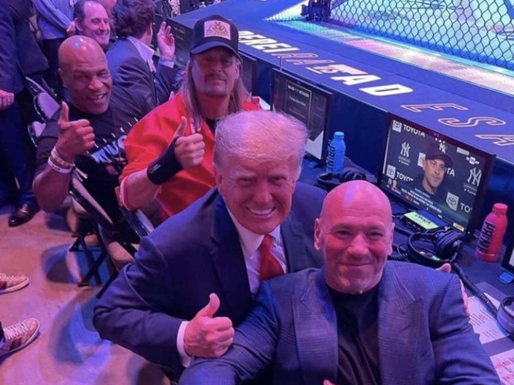 Mike Tyson, Kid Rock, Donald Trump and Dana White. Picture: Twitter