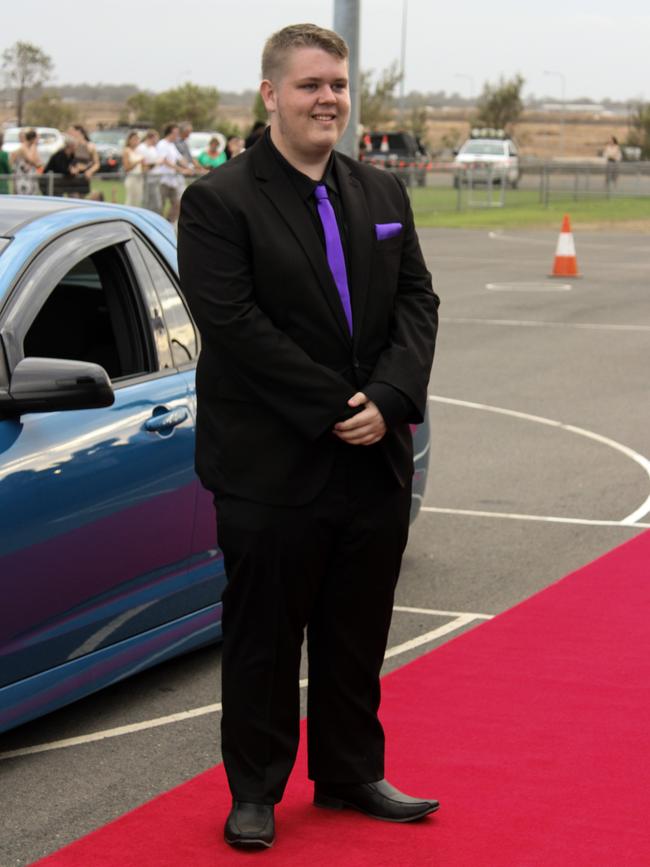 Kaine Dugdell at the 2023 Kepnock State High School formal.