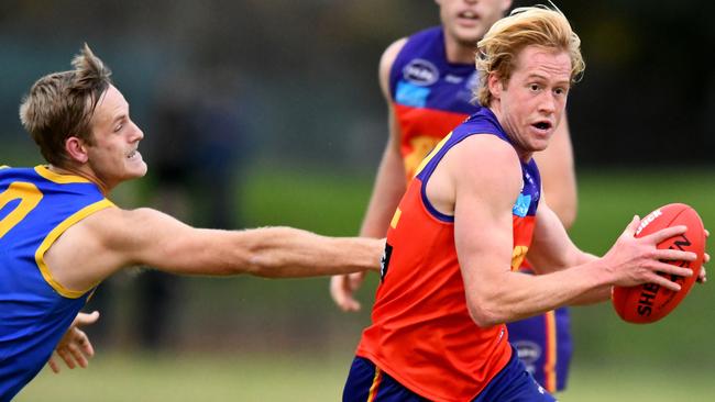 VAFA: Action from the clash between Fitzroy and Beaumaris. Picture: Josh Chadwick