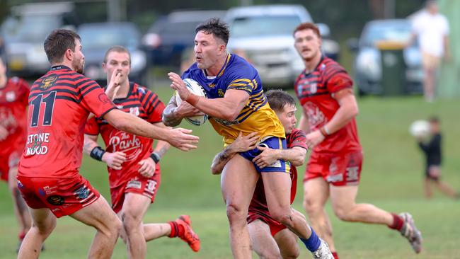 Giants’ prop Jyde Dwyer was sent off late in the first half. Picture: DC Sports Photography