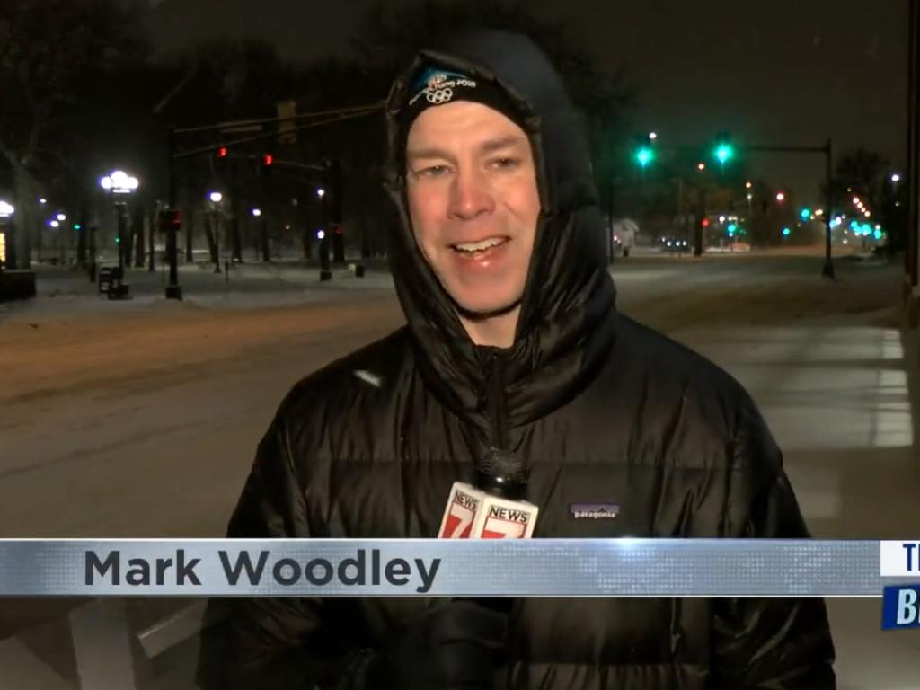 Mark Woodley was cranky about being posted as the weather reporter.