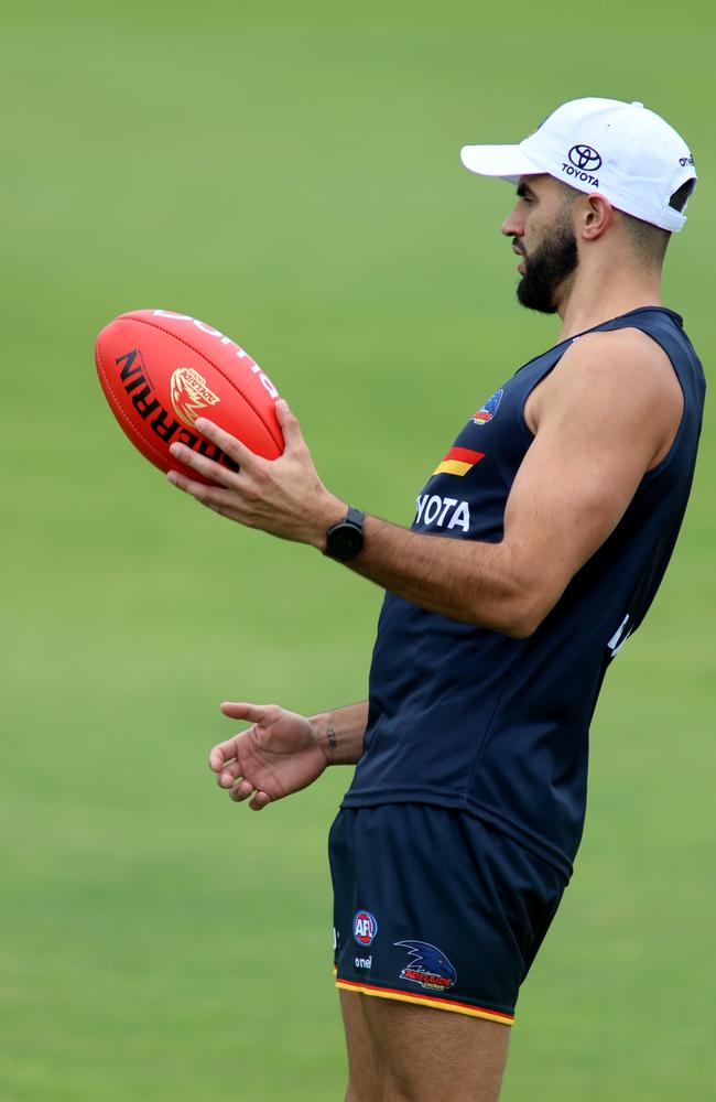 Wayne Milera is back on the pre-season track and has the Crows excited. Picture: NCA NewsWire