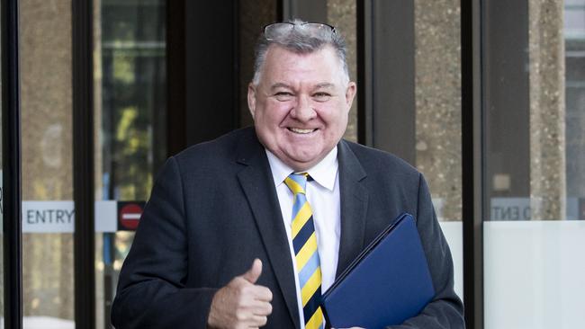 Craig Kelly leaving Federal court in July. Picture: NCA Newswire/Monique Harmer