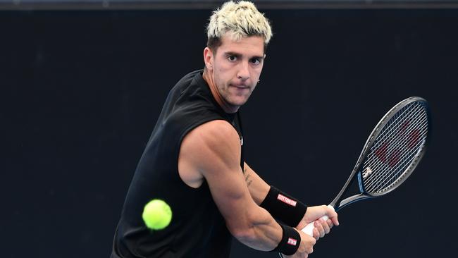 Kokkinakis is preparing to defend his crown in Adelaide ahead of the Australian Open. (Photo by Mark Brake/Getty Images)