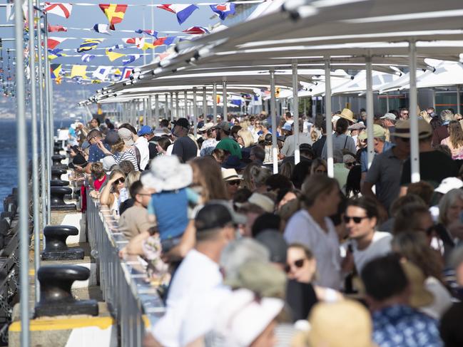 SHOWCASE: Crowds at the Taste of Tasmania, December 29. Picture: LUKE BOWDEN