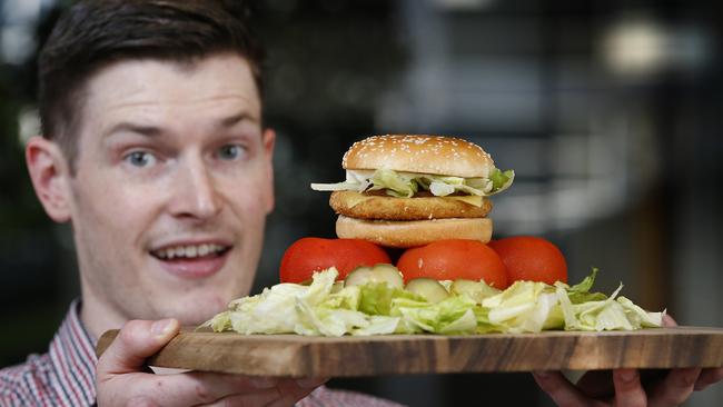 McDonald’s veggie burger was recently introduced. Picture: David Caird