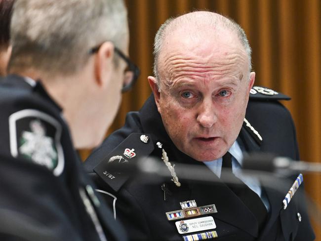 ACT Chief Police Officer Neil Gaughan is retiring next month. Picture: NCA NewsWire/Martin Ollman