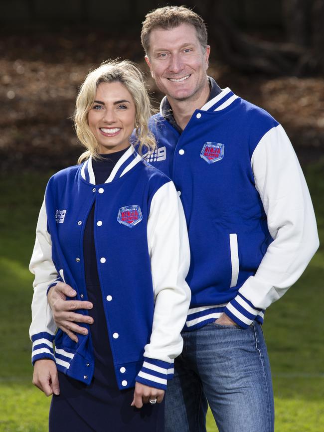 A number of familiar faces will try to tackle the course including Red Wiggle Simon Pryce and his celebrity PT partner Lauren Hannaford. Picture: Justin Lloyd