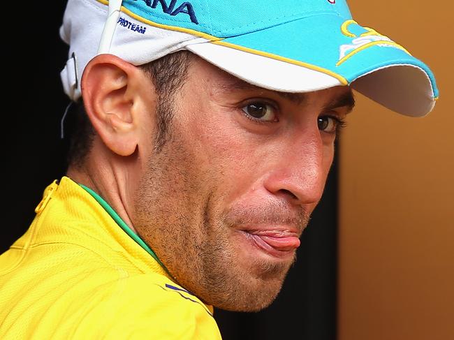 HAUTACAM, FRANCE - JULY 24: Vincenzo Nibali of Italy and Astana Pro Cycling celebrates winning the eighteenth stage of the 2014 Tour de France, a 146km stage between Pau and Hautacam, on July 24, 2014 in Hautacam, France. (Photo by Bryn Lennon/Getty Images)