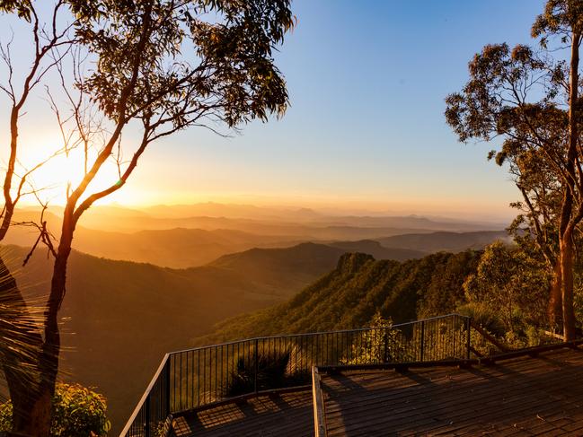 Sunset view from the Gold Coast hinterland, Queensland, Australiacredit: Tourism QLDescape31 january 2021news