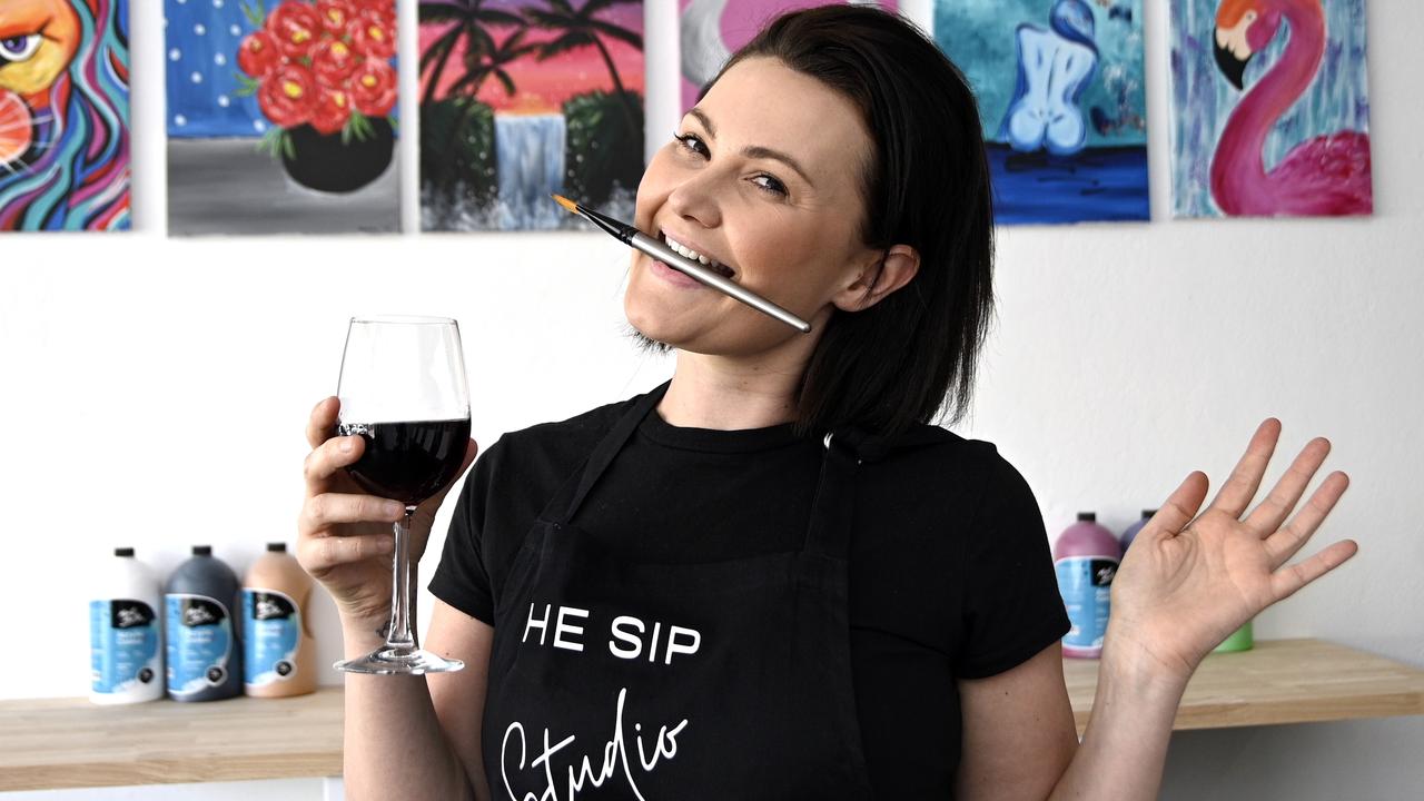 The Sip Studio, Russell Street. owner Brooke Hughes.