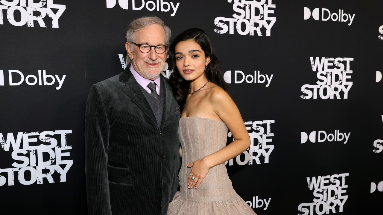 Steven Spielberg and Rachel Zegler at the New York premiere of West Side Story last month. Picture: Getty Images for 20th Century Studios