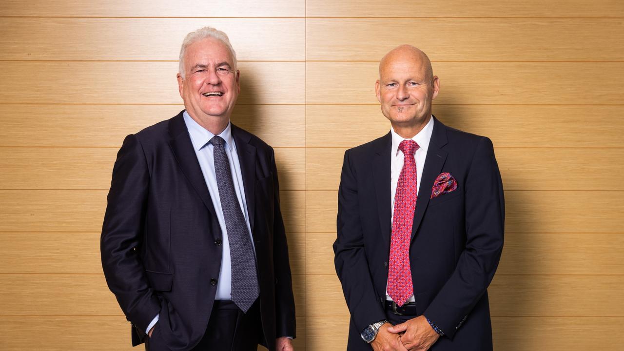 AGL Energy chief executive Graeme Hunt and chief operating officer Markus Brokhof. Picture: Paul Jeffers