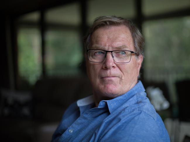 Lyn Dawson's brother Greg Simms at home in Eleebana, Lake Macquarie.