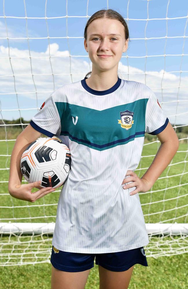 Chancellor State College Football academy. Bella McIntyre. Picture: Patrick Woods.